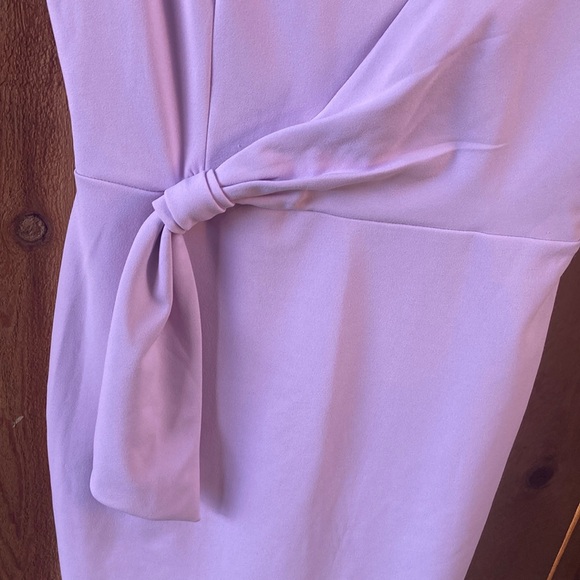 Calvin Klein pink Asymmetrical Ruched Midi Dress - Picture 6 of 13